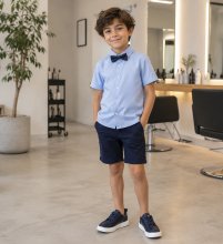 پیراهن پسرانه آبی ha
