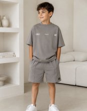 تیشرت شلوارک طوسیzara